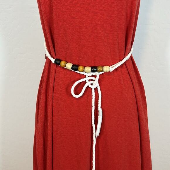 NEW Free People Beach Peyton Midi Strapless Dress in Red with Belt Size  S - Picture 5 of 9